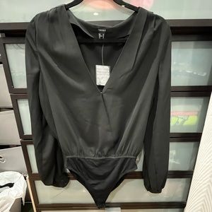 FOREVER 21 long sleeve bodysuit